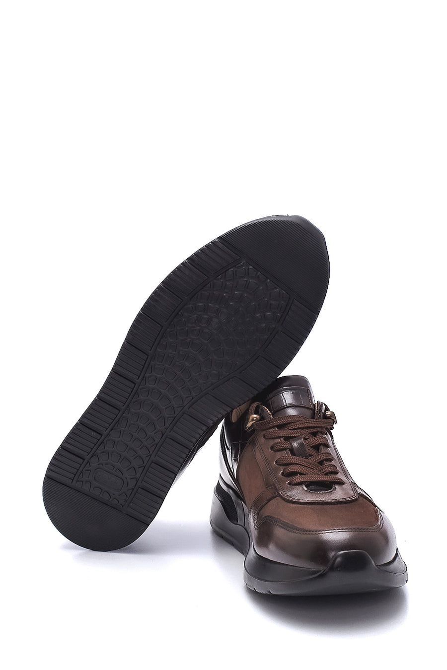 Men's Leather High Sole Sneaker