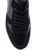 Erkek Süet Detaylı Deri Sneaker | Derimod