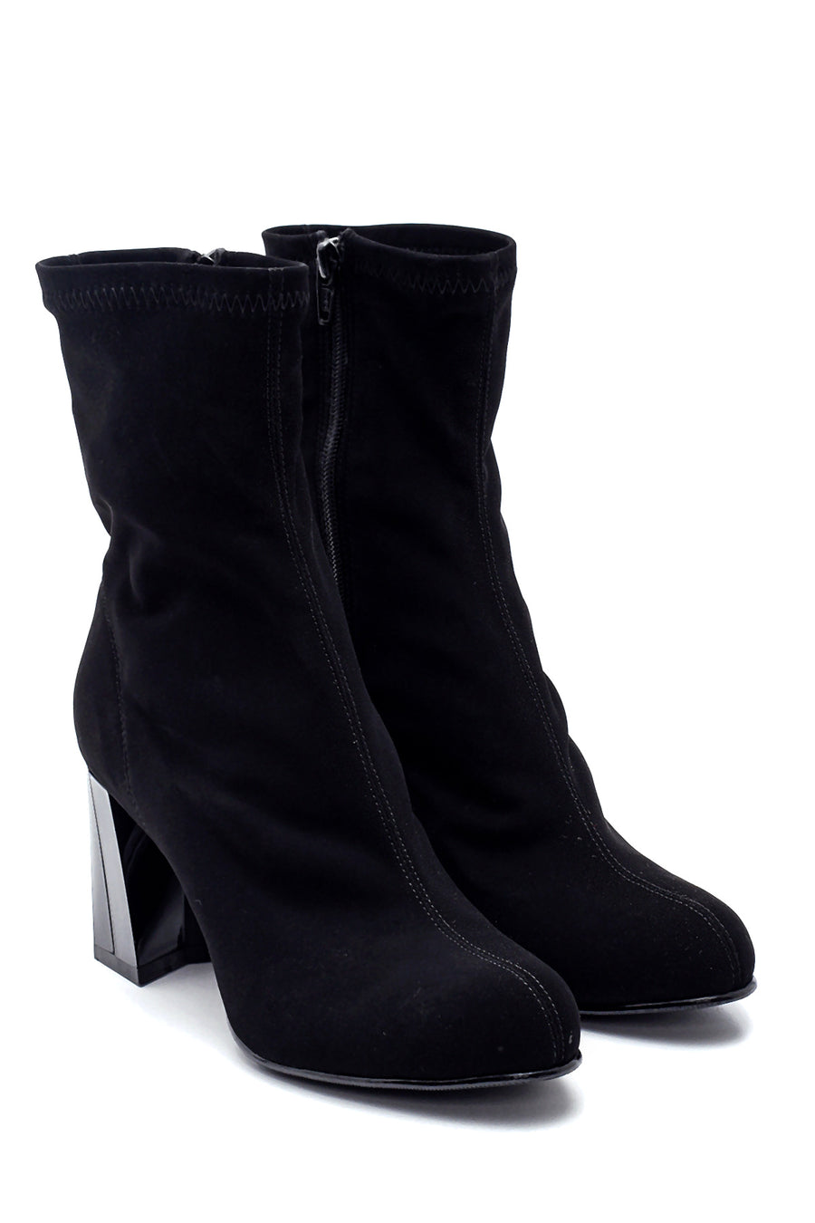 Women's Suede Heeled Boots