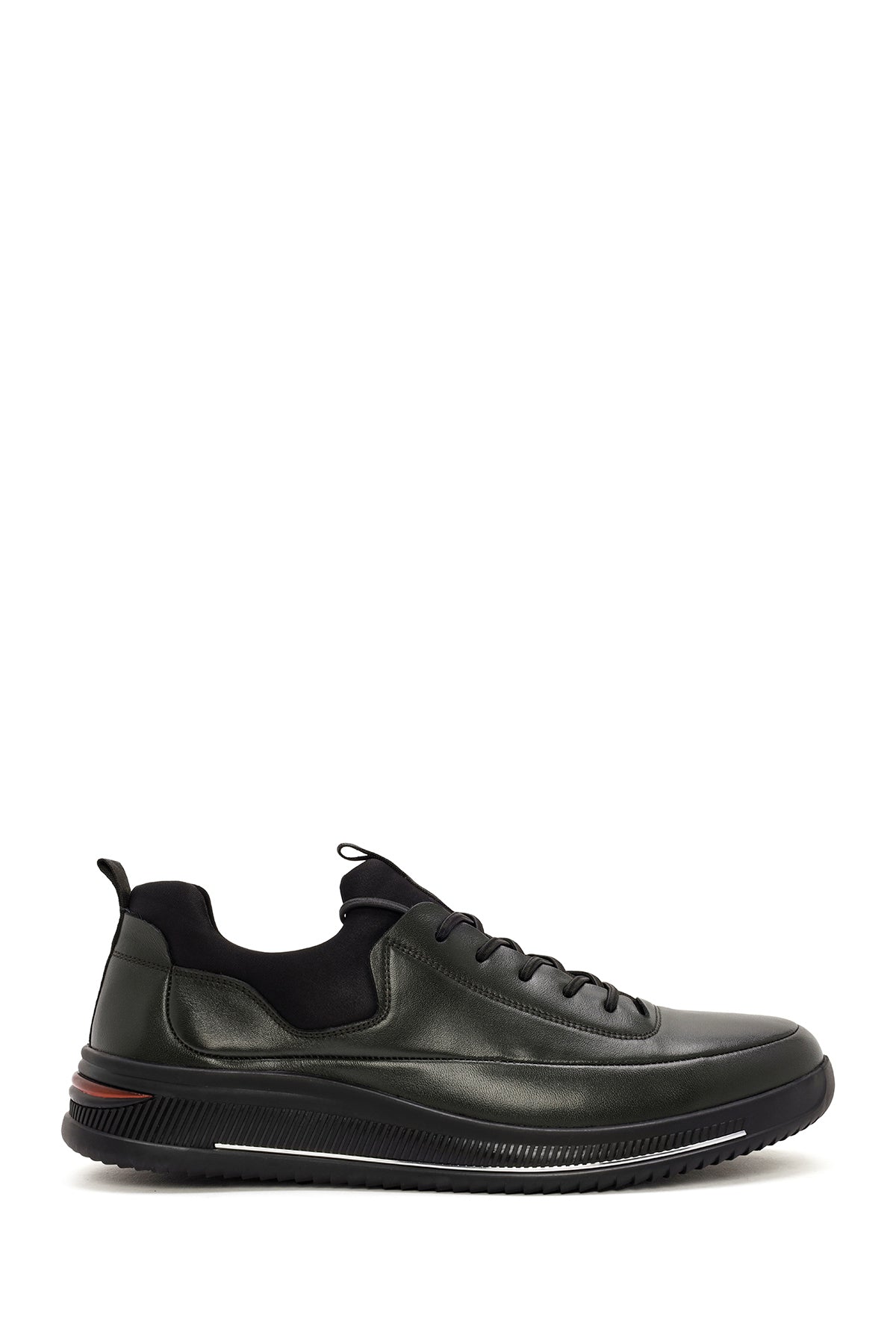 Men's Green Lace-up Leather Sneaker 24WFD691418 | Derimod