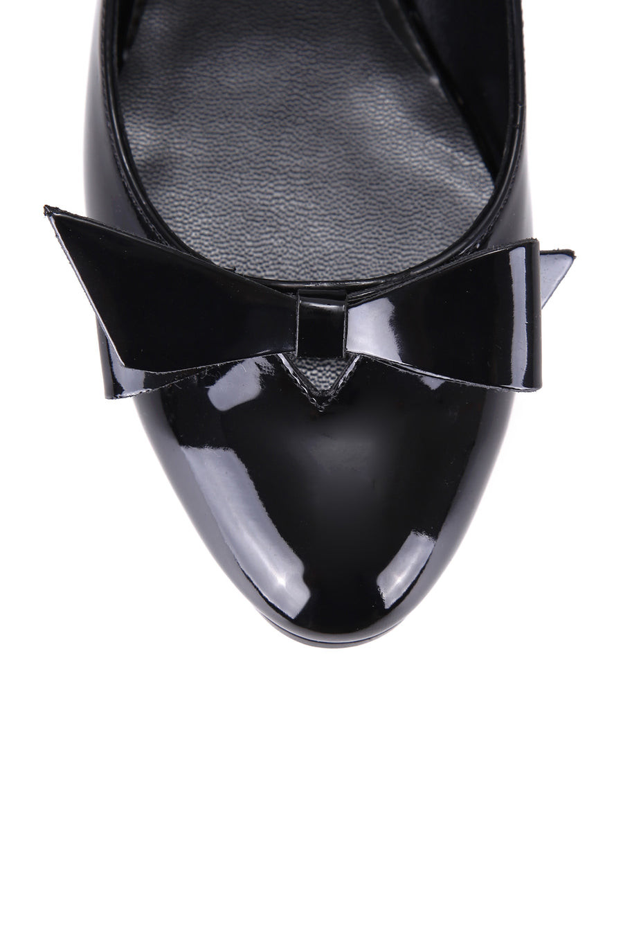 Women's Bow Patent Leather Ballerinas