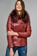 New Cortina Women's Leather Jacket | Derimod