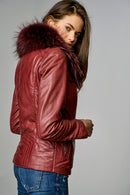 New Cortina Women's Leather Jacket | Derimod