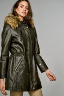 Whitney Women's Leather Jacket | Derimod