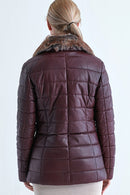 Emmy Furry Women's Leather Jacket | Derimod