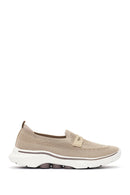 Derimod Zero Women's Beige Fabric Loafers | Derimod