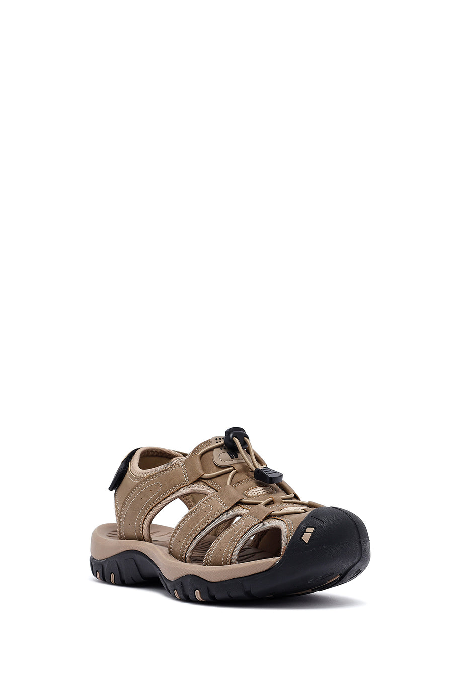 Men's Beige Leather Sandals