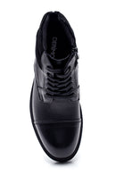 Men's Leather Zippered Boots | Derimod