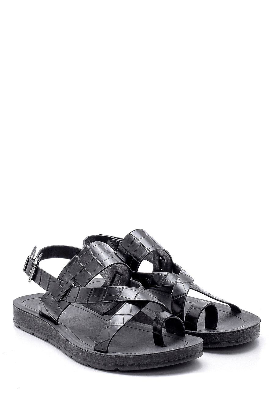 Women's Crocodile Patterned Sandals
