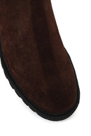 Male Brown Suede Chelsea Boots | Derimod