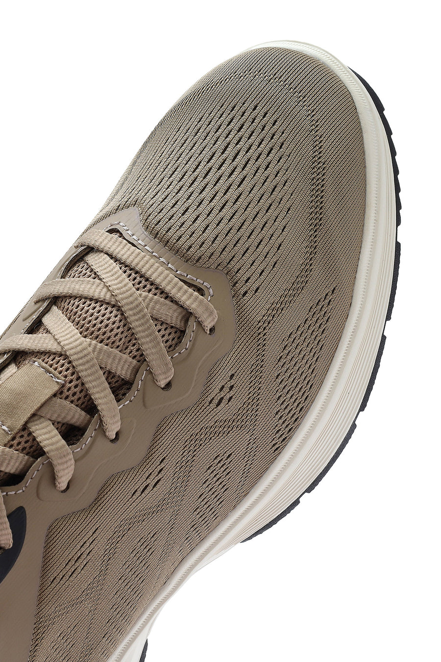 Erkek Bej Bağcıklı Kalın Tabanlı Sneaker