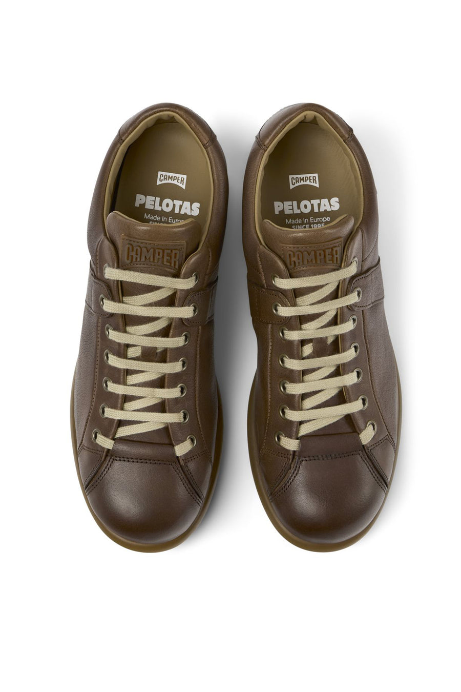Camper Erkek Kahverengi Pelotas Ariel Deri Sneaker