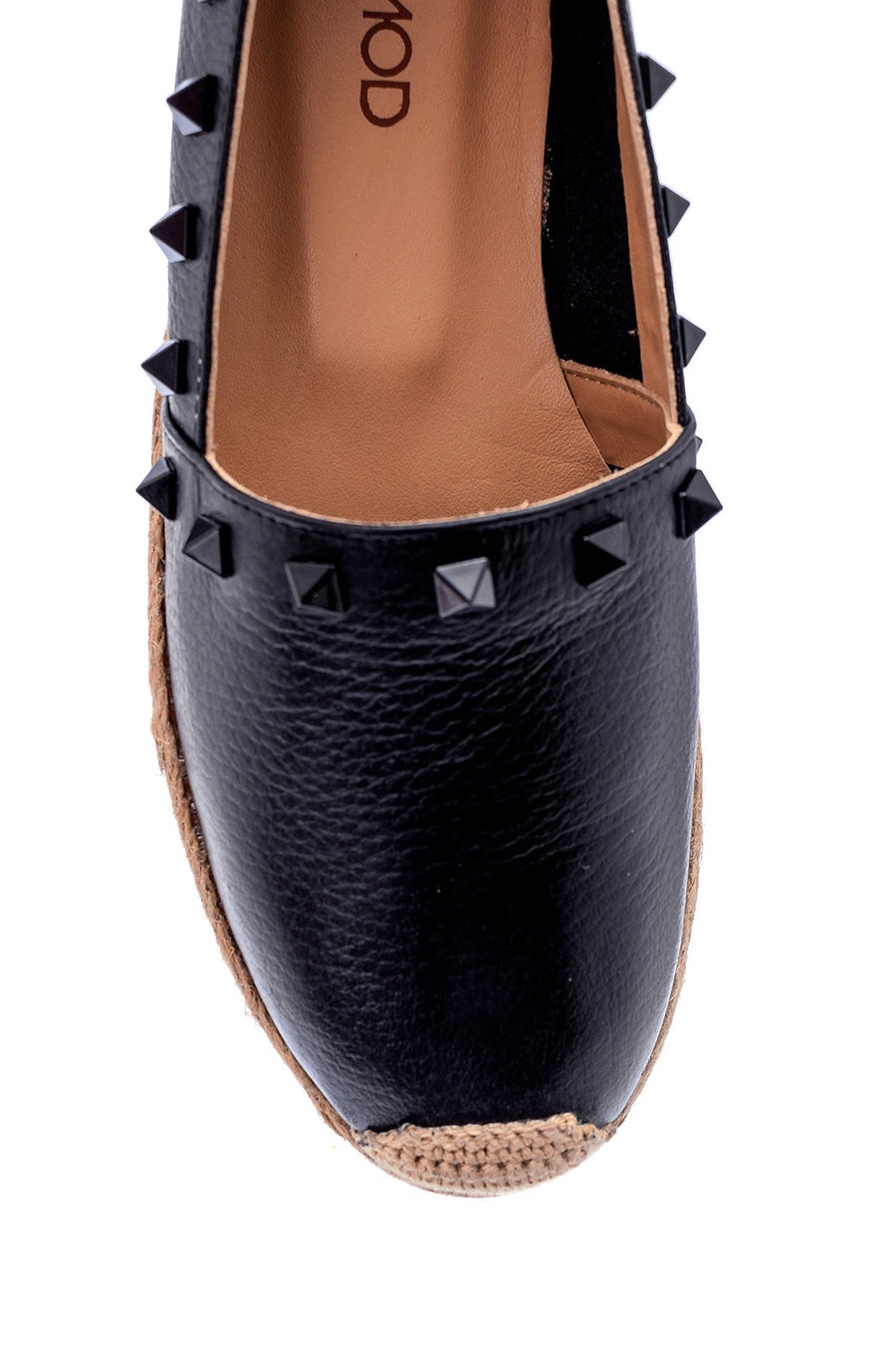 Women's Stone Detailed Leather Espadrille