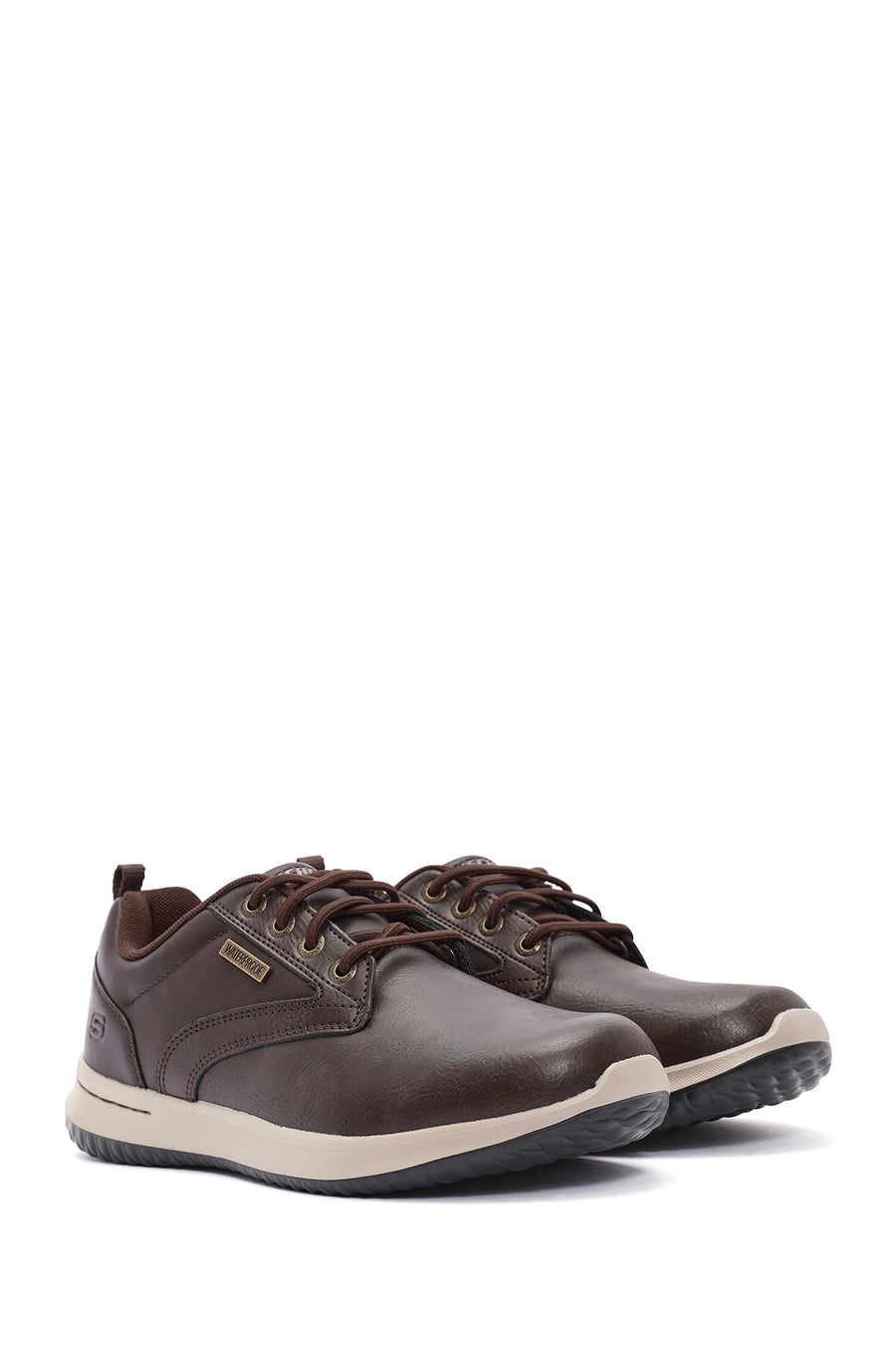 Skechers Erkek Kahverengi Delson Bağcıklı Deri Casual Ayakkabı