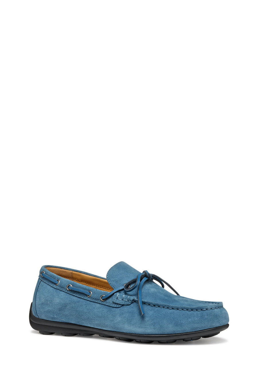 Geox Men's Blue U Spherica Ec16 B - Suede Suede Leather Casual Loafer