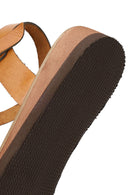 Woman Taba Buckled Leather Bodrum Sandal | Derimod