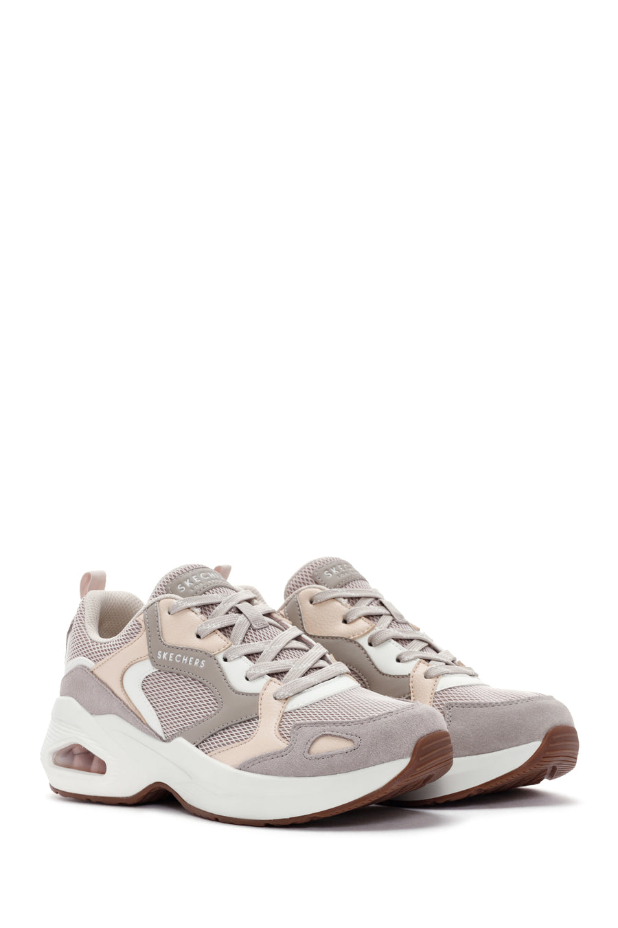 Skechers Women's White M - Uno Lace-Up Sports Sneaker