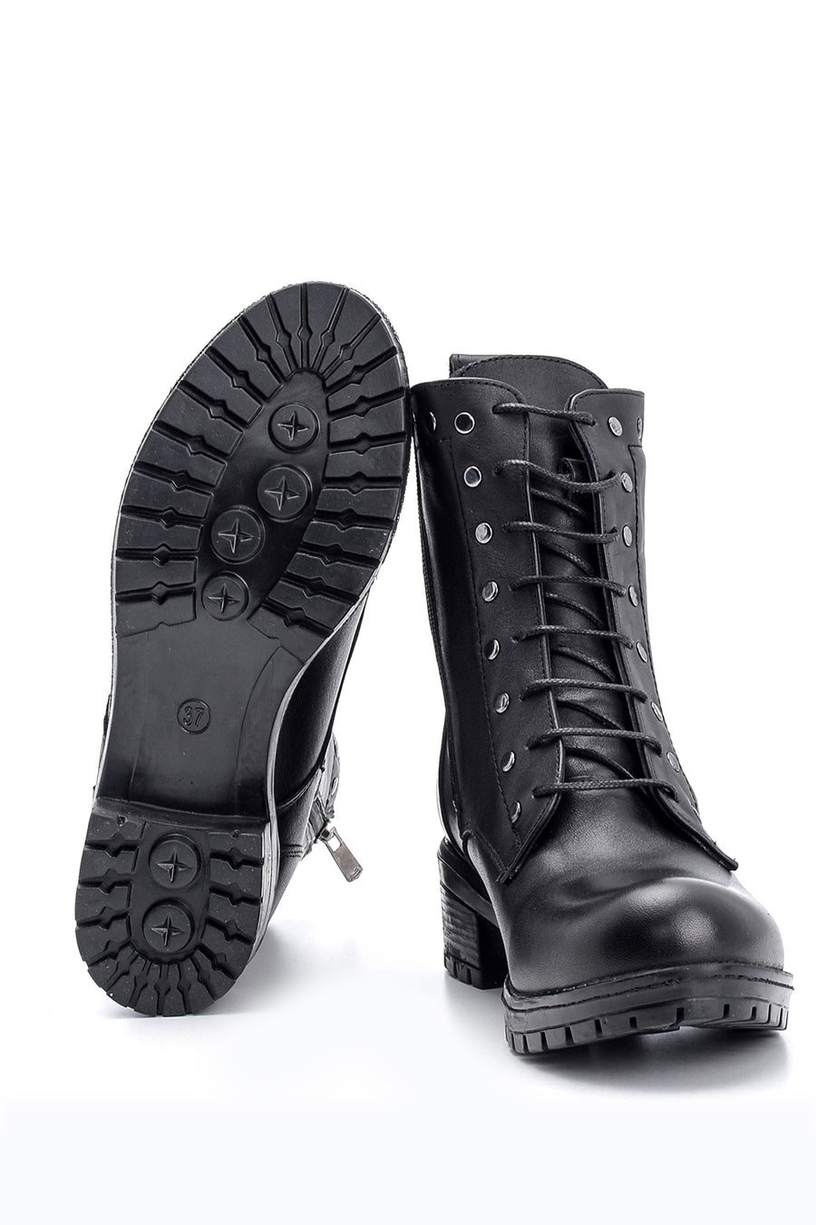 Women's Studded Detailed Leather Boots