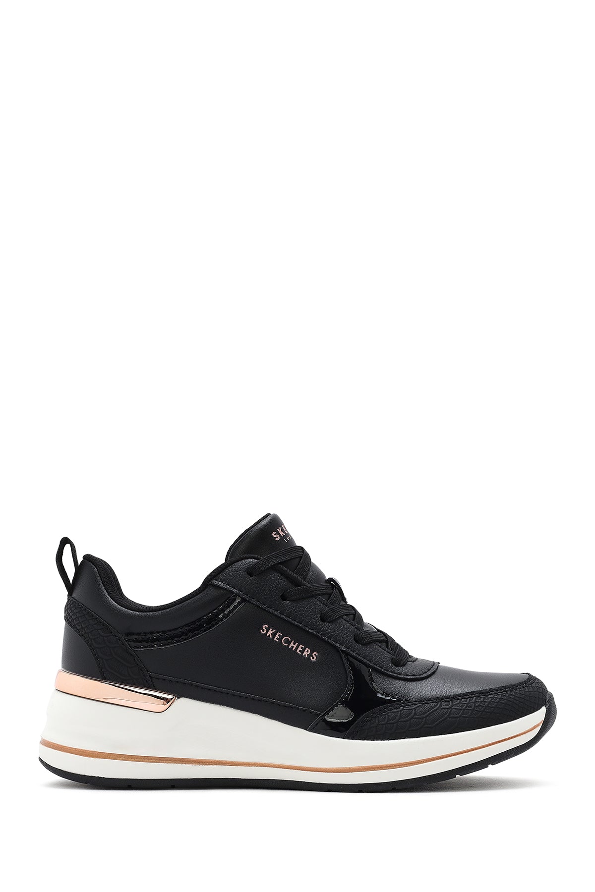 Skechers Kadın Siyah Fine Shine Kalın Tabanlı Sneaker 177345 BLK | Derimod