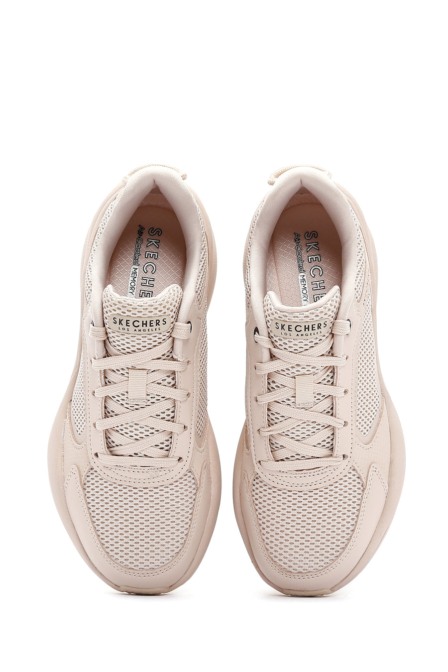 Skechers Women's Beige Street Twisterz - Lighten Up Thick Soled Sneaker
