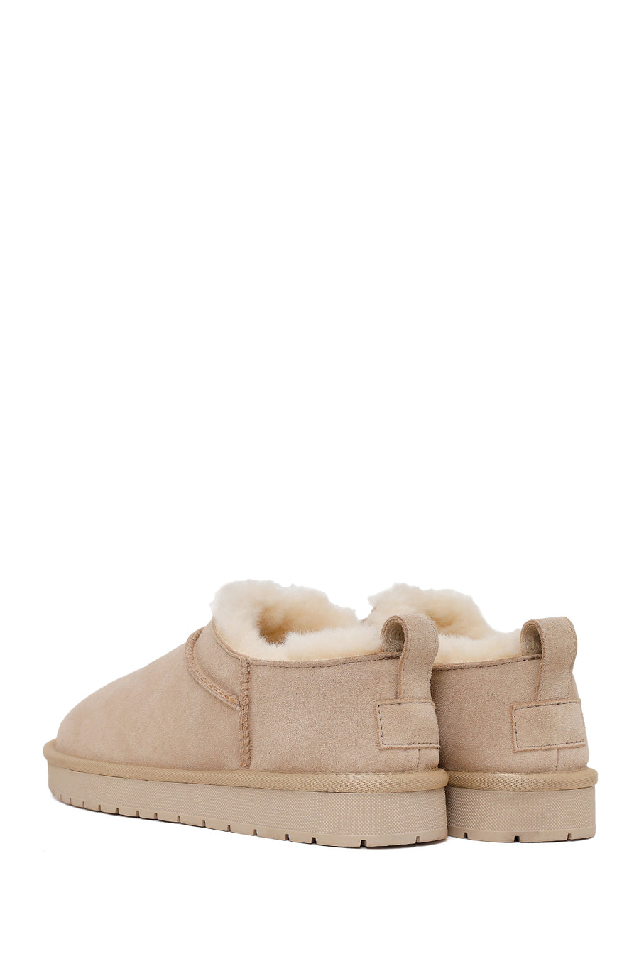 Woman Beige Suede Teddy Boots