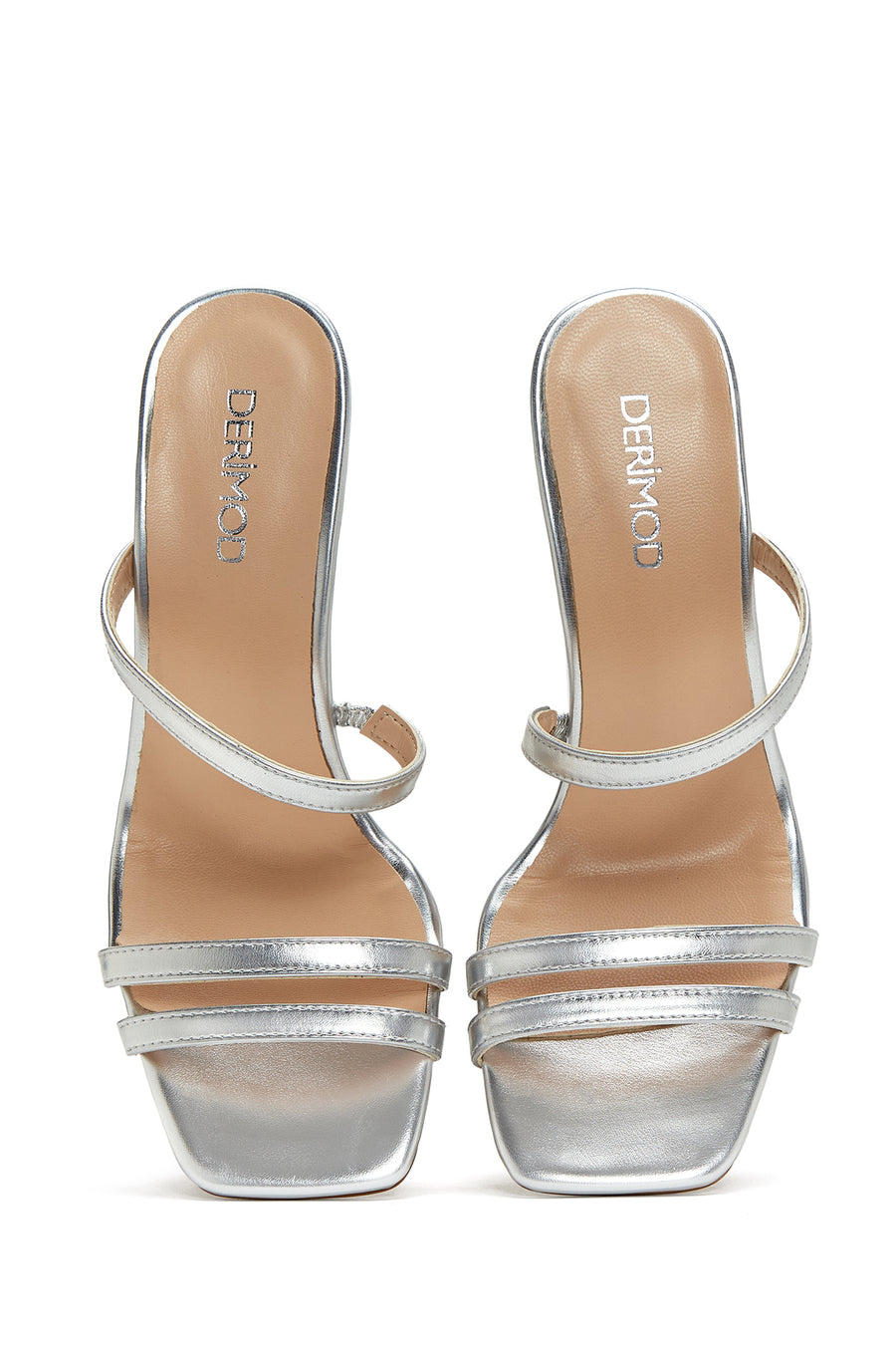 Women's Silver Hologram Derimod X Whenever Company Heeled Slippers