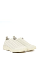 Women's Cream Suede Comfort Shoes | Derimod