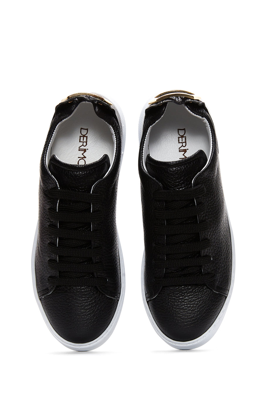Women's Leather Buckle Detailed Sneaker