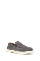 Erkek Gri Süet Deri Casual Loafer | Derimod
