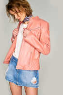 Latinia Women's Leather Jacket | Derimod