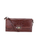 Croco Tan Women's Leather Bag | Derimod