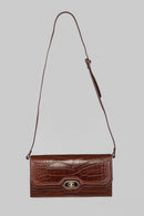 Croco Tan Women's Leather Bag | Derimod