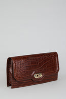 Croco Tan Women's Leather Bag | Derimod