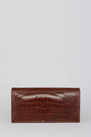 Croco Tan Women's Leather Bag | Derimod