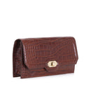 Croco Tan Women's Leather Bag | Derimod
