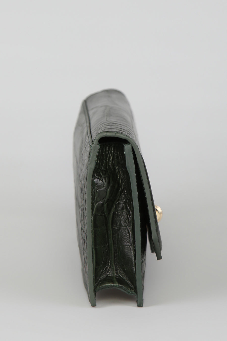 Croco Green Women's Leather Bag