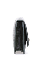 Croco Green Women's Leather Bag | Derimod