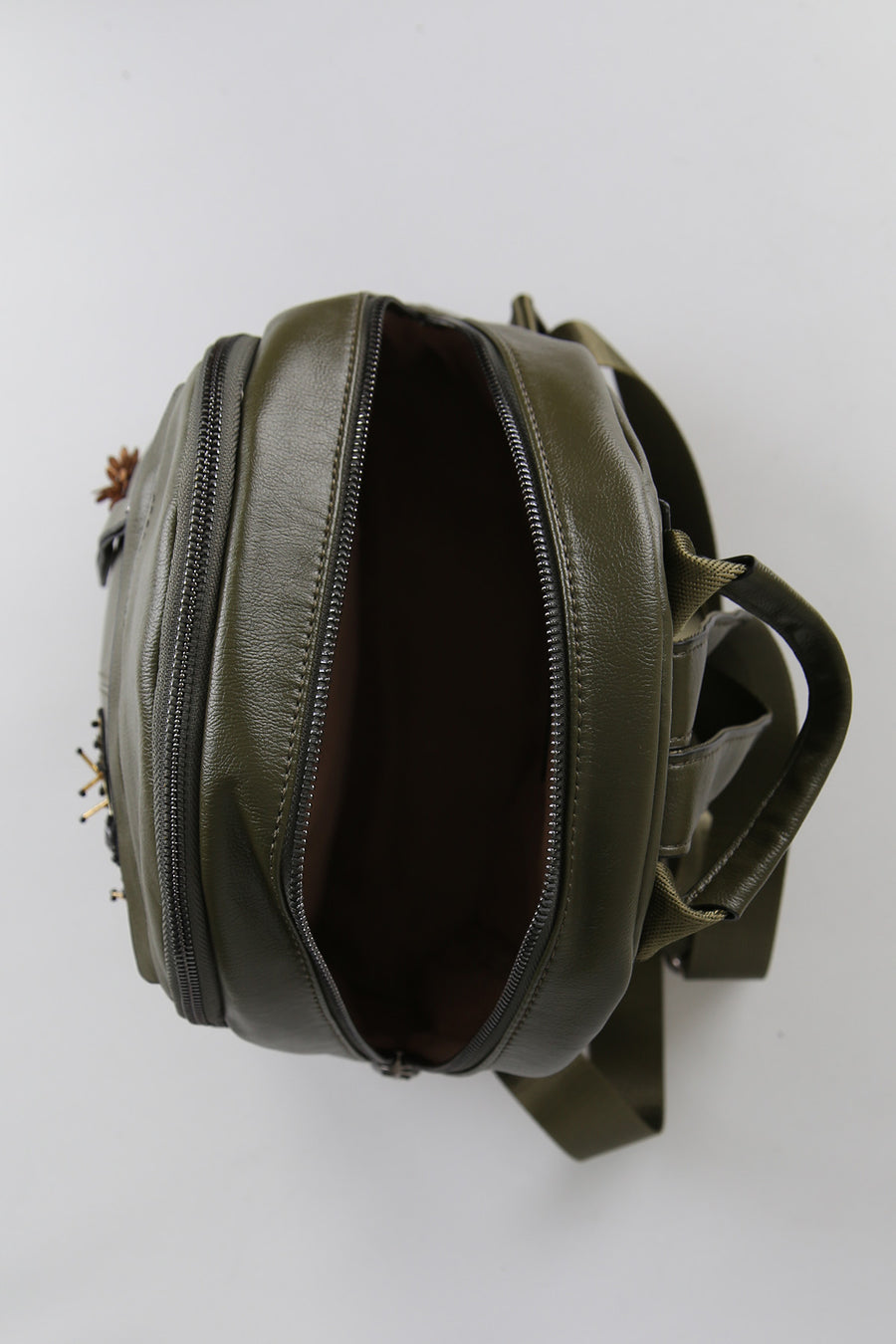 Women's Camel Synthetic Leather Bag