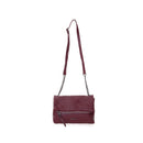 Women's Burgundy Synthetic Leather Crossbody Bag | Derimod