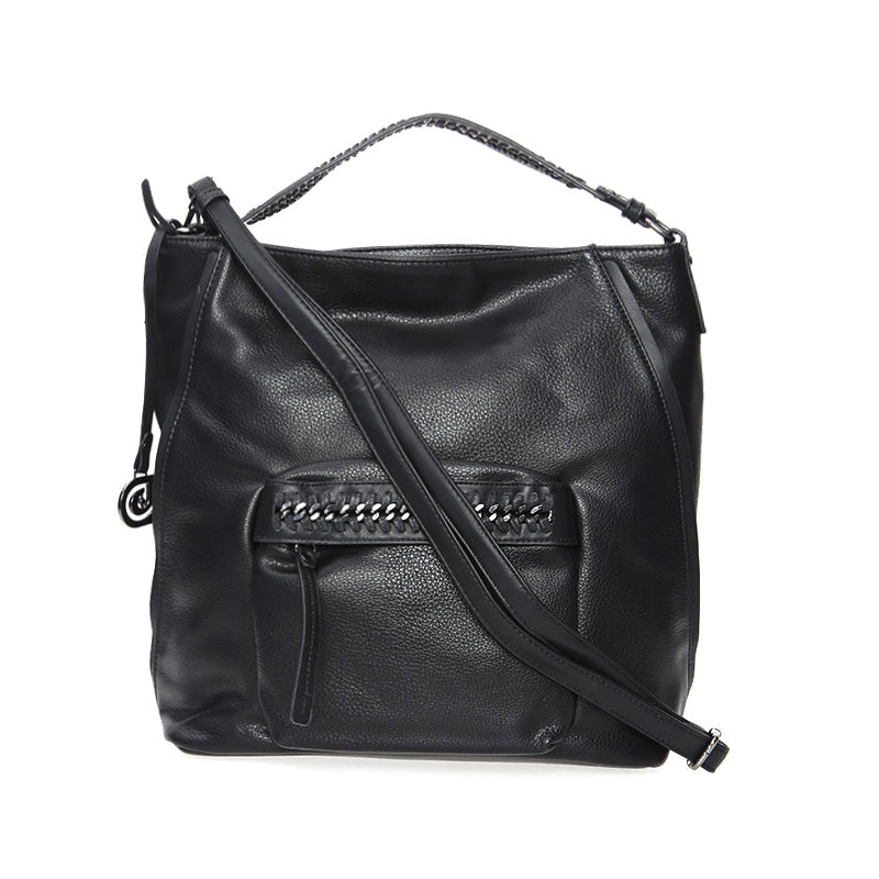 Women's Black Synthetic Leather Shoulder Bag 17WBD2641FT | Derimod