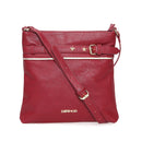 Women's Burgundy Synthetic Leather Crossbody Bag | Derimod