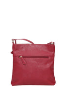 Women's Burgundy Synthetic Leather Crossbody Bag | Derimod