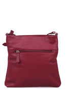Women's Burgundy Synthetic Leather Crossbody Bag | Derimod