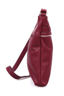 Women's Burgundy Synthetic Leather Crossbody Bag | Derimod