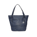 Women's Navy Blue Synthetic Leather Shoulder Bag | Derimod