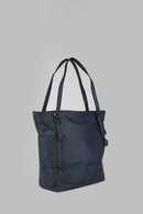 Women's Navy Blue Synthetic Leather Shoulder Bag | Derimod