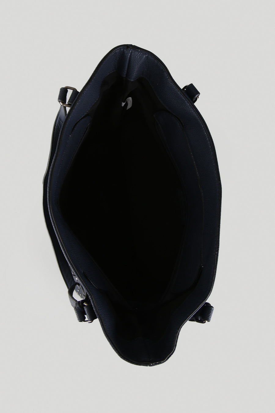 Women's Navy Blue Synthetic Leather Shoulder Bag