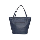 Women's Navy Blue Synthetic Leather Shoulder Bag | Derimod