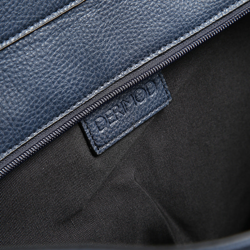 Women's Navy Blue Synthetic Leather Shoulder Bag