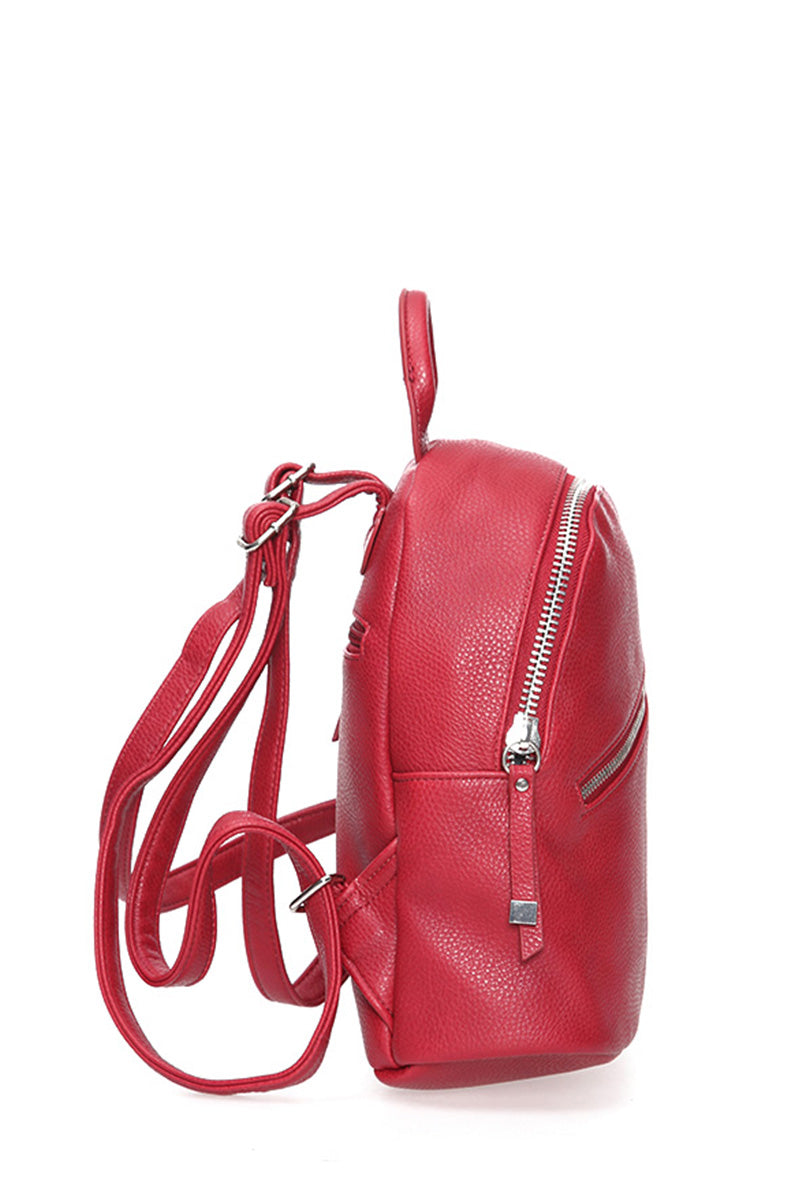 Women's Red Synthetic Leather Bag